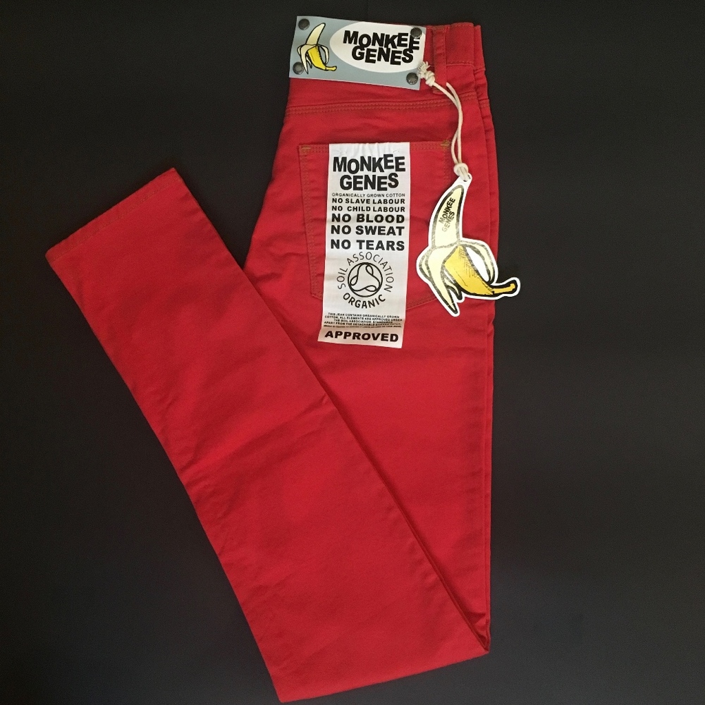 Monkee Genes Red Skinny Jeans Organic Cotton